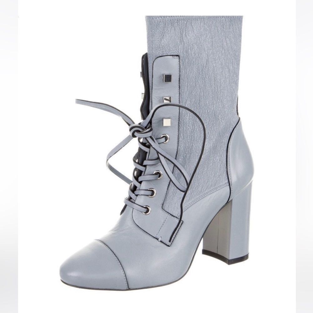 STUART WEITZMAN Veruka Mid-calf Lace-up Booties
